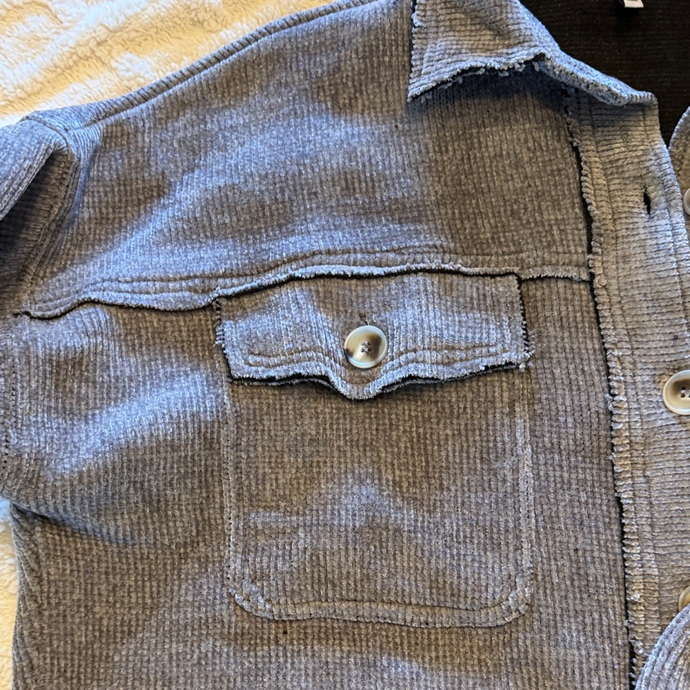White Birch Charcoal Corduroy Jacket worn once - Picture 5 of 9